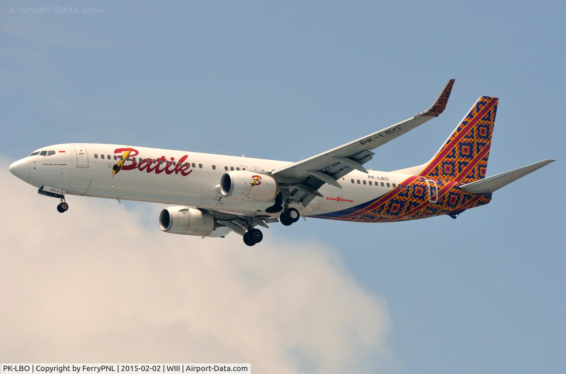 PK-LBO, 2013 Boeing 737-9GP/ER C/N 38731, Batik B739 landing in CGK