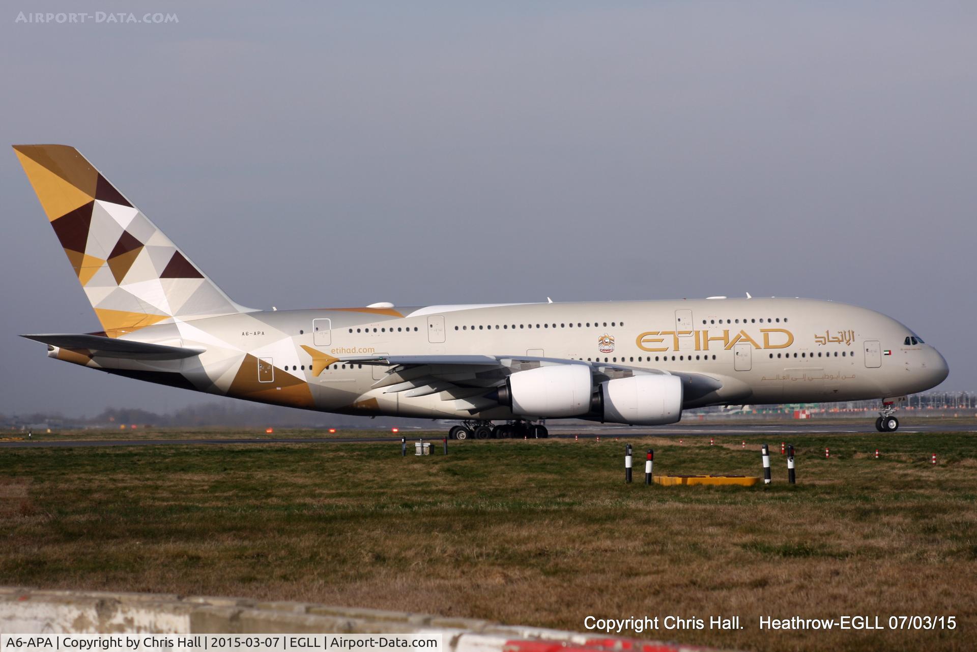 A6-APA, 2014 Airbus A380-861 C/N 166, Etihad