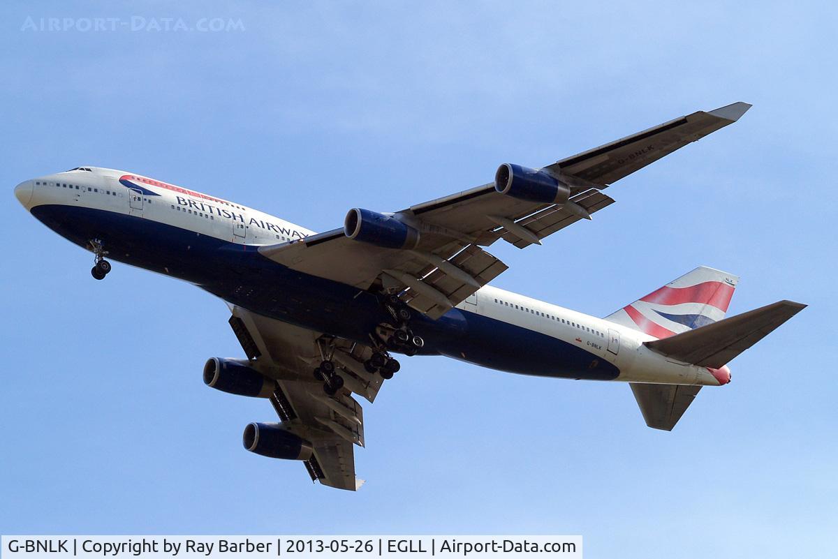 G-BNLK, 1990 Boeing 747-436 C/N 24053, Boeing 747-436 [24053] (British Airways) Home~G 26/05/2013. On approach 27R.