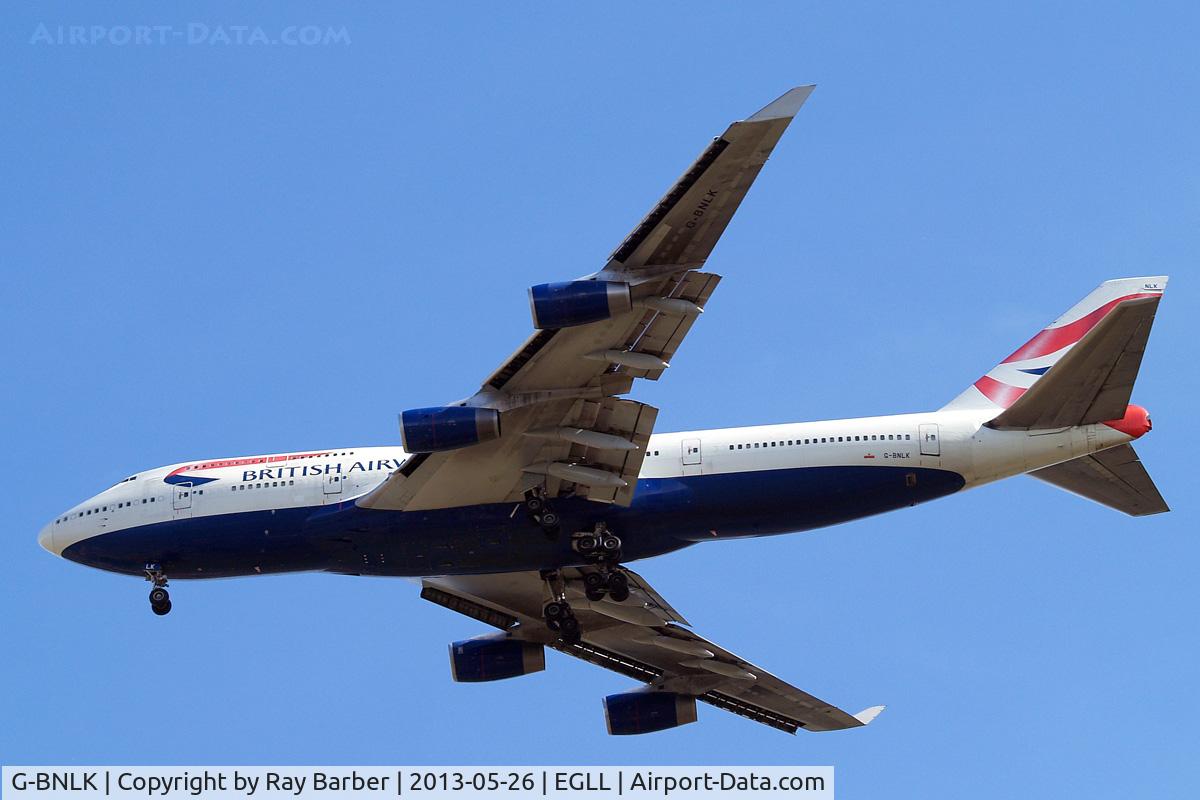 G-BNLK, 1990 Boeing 747-436 C/N 24053, Boeing 747-436 [24053] (British Airways) Home~G 26/05/2013. On approach 27R.
