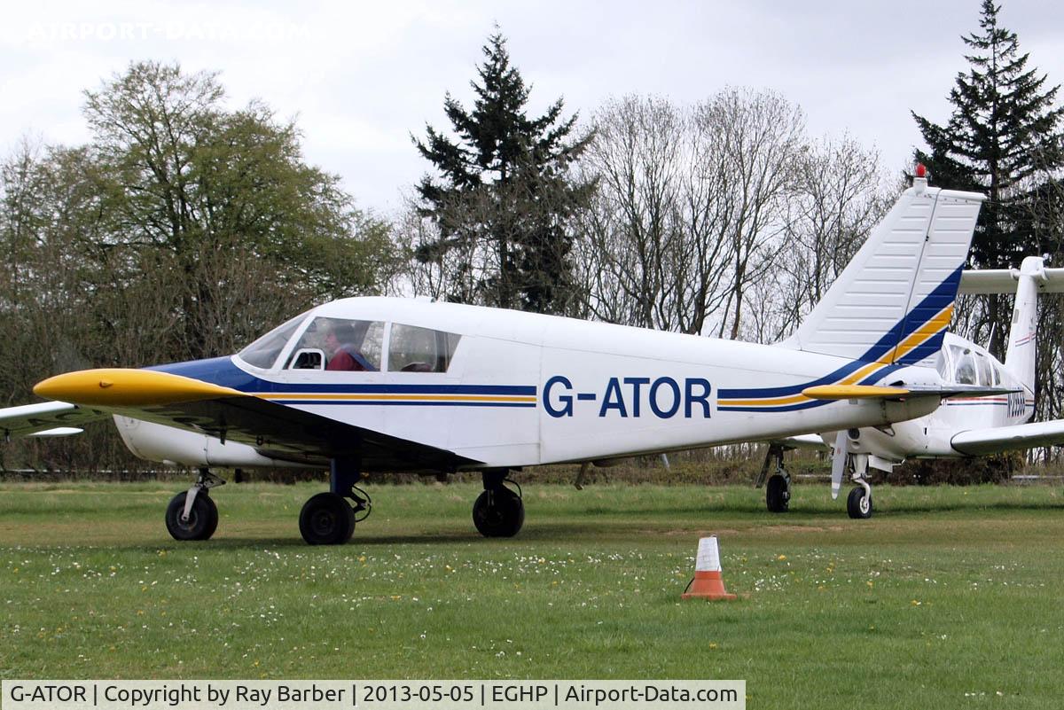 G-ATOR, 1966 Piper PA-28-140 Cherokee C/N 28-21696, Piper PA-28-140 Cherokee [28-21696] Popham~G 05/05/2013