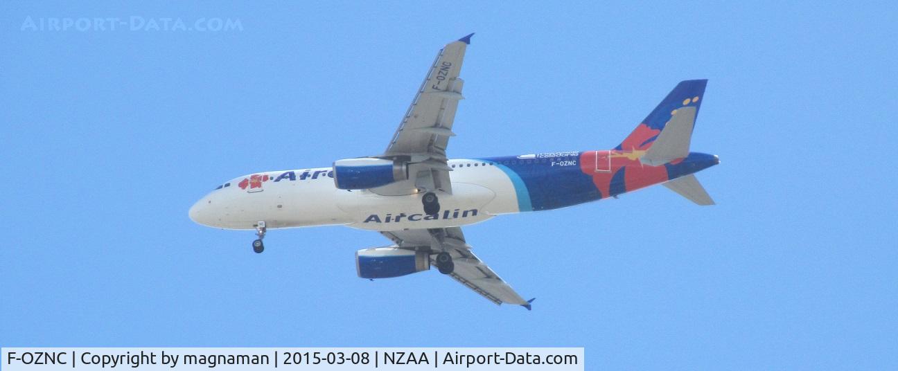 F-OZNC, 2008 Airbus A320-232 C/N 3547, over flat bush on finals
