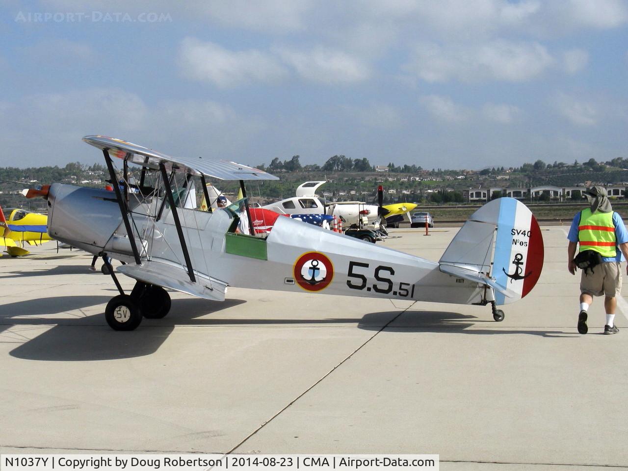 N1037Y, 1947 Stampe-Vertongen SV-4C C/N 1051, 1947 Societe Stampe et Renard S.V.4.C, Renault H.PO3 140 Hp