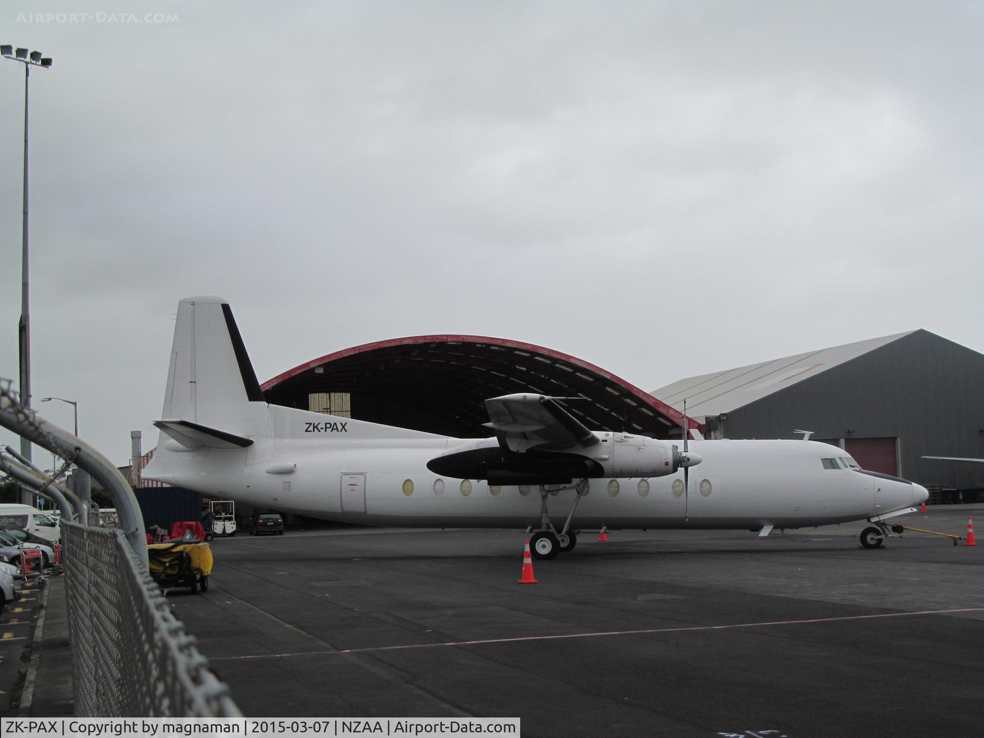 ZK-PAX, 1980 Fokker F-27-500 Friendship C/N 10596, first time out of hangar for a while