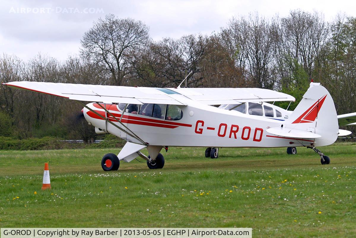 G-OROD, 1962 Piper PA-18-150 Super Cub C/N 18-7856, Piper PA-18-150 Super Cub [18-7856] Popham~G 05/05/2013