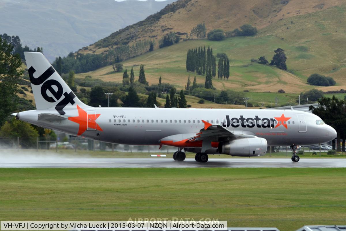 VH-VFJ, 2012 Airbus A320-232 C/N 5311, At Queenstown