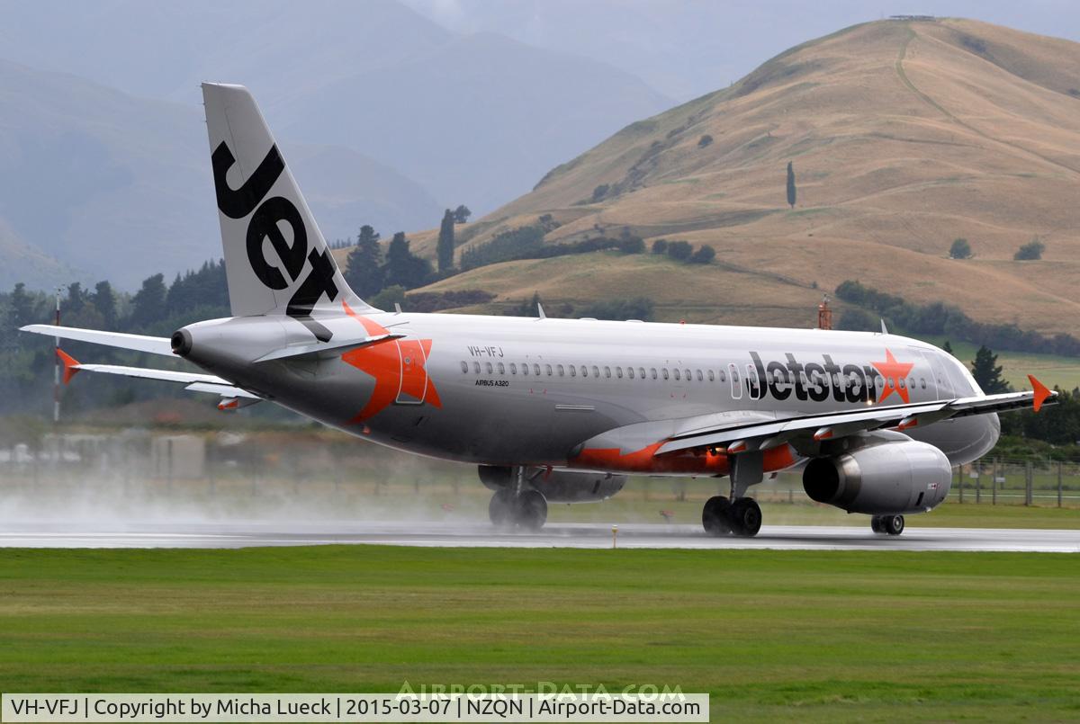 VH-VFJ, 2012 Airbus A320-232 C/N 5311, At Queenstown