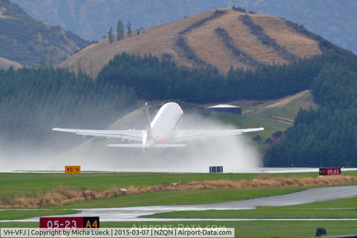 VH-VFJ, 2012 Airbus A320-232 C/N 5311, At Queenstown
