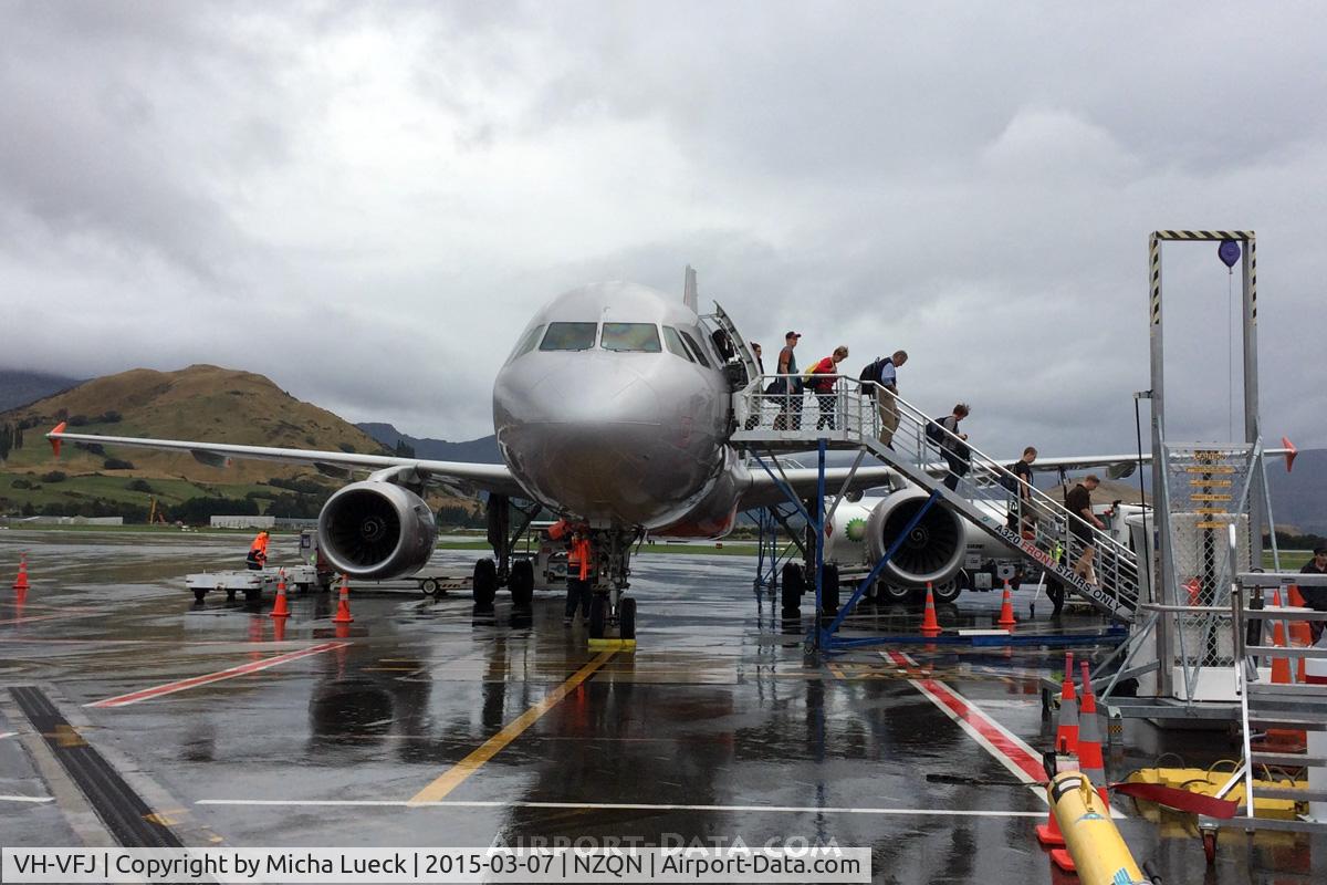 VH-VFJ, 2012 Airbus A320-232 C/N 5311, At Queenstown