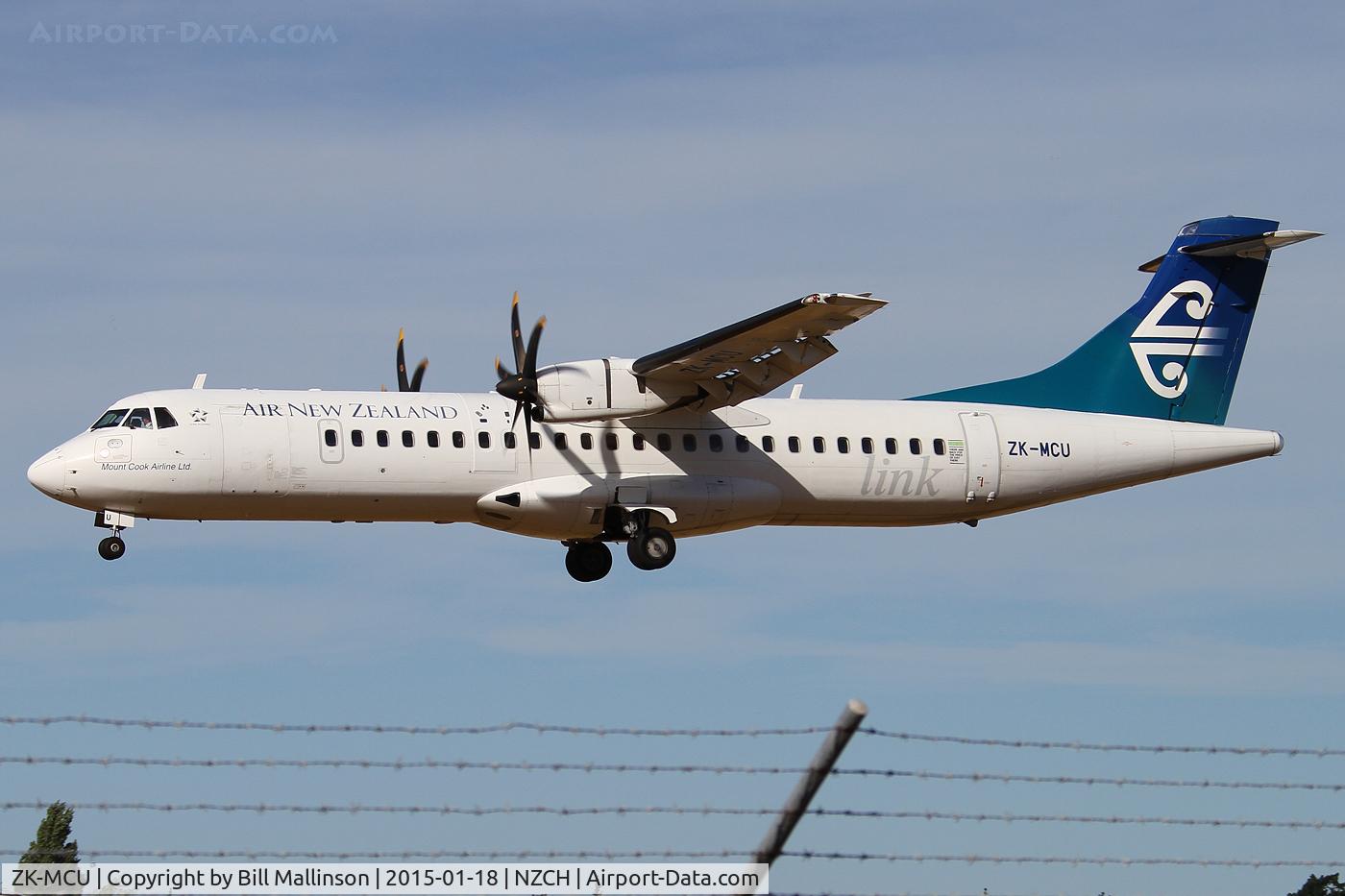 ZK-MCU, 2000 ATR 72-212A C/N 632, finals to 29