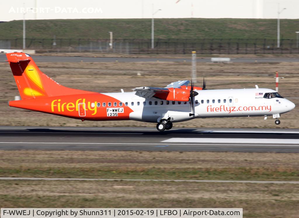 F-WWEJ, 2015 ATR 72-600 (72-212A) C/N 1235, C/n 1235 - To be 9M-FIE