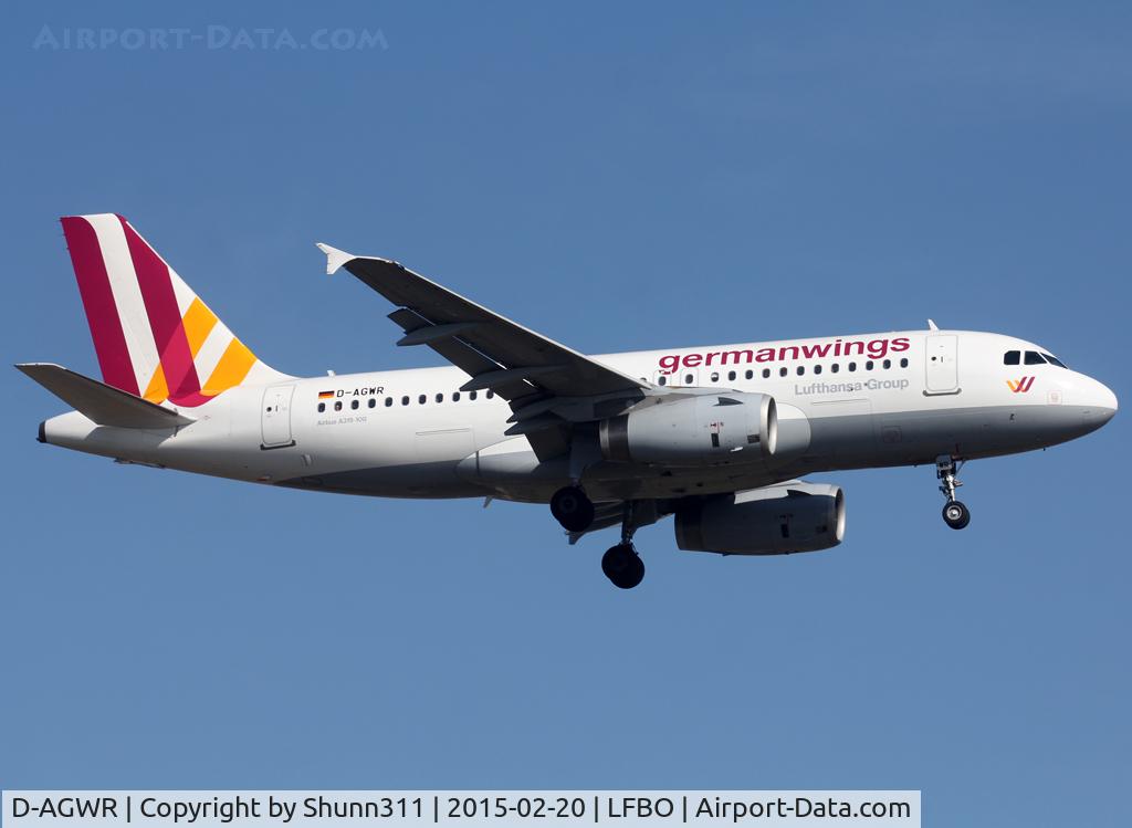 D-AGWR, 2010 Airbus A319-132 C/N 4285, Landing rwy 14R
