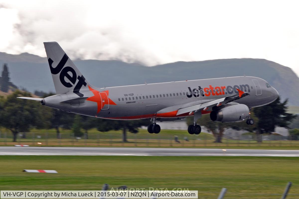 VH-VGP, 2010 Airbus A320-232 C/N 4343, At Queenstown