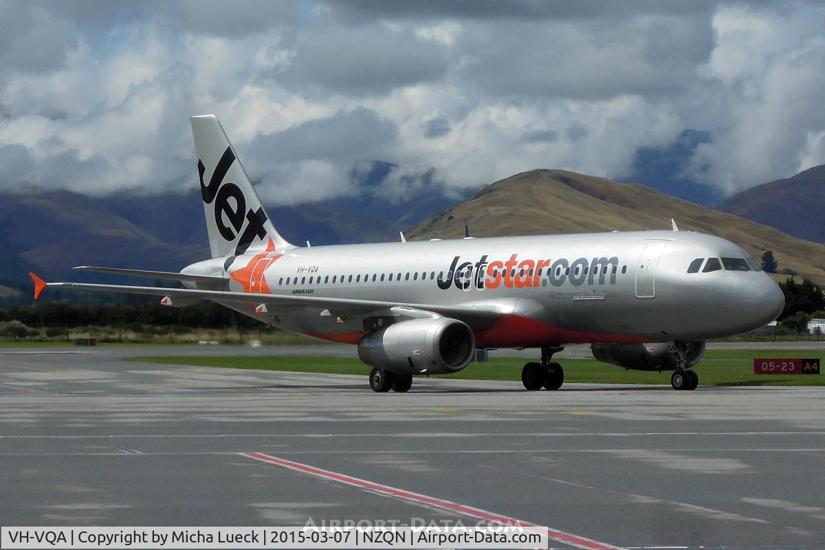 VH-VQA, 2009 Airbus A320-232 C/N 3783, At Queenstown