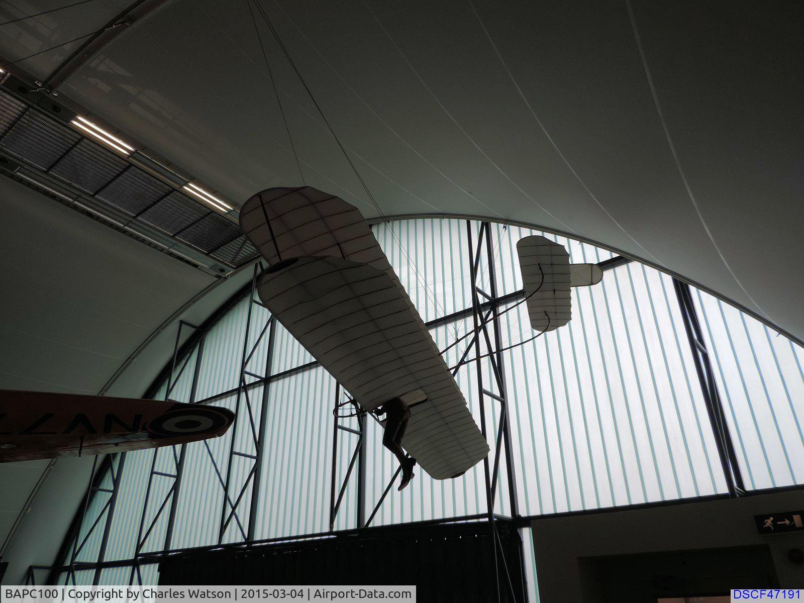 BAPC100, 1910 T. W. K. Clarke Chanute Biplane Glider C/N BAPC.100, On display at the RAF Museum in London.