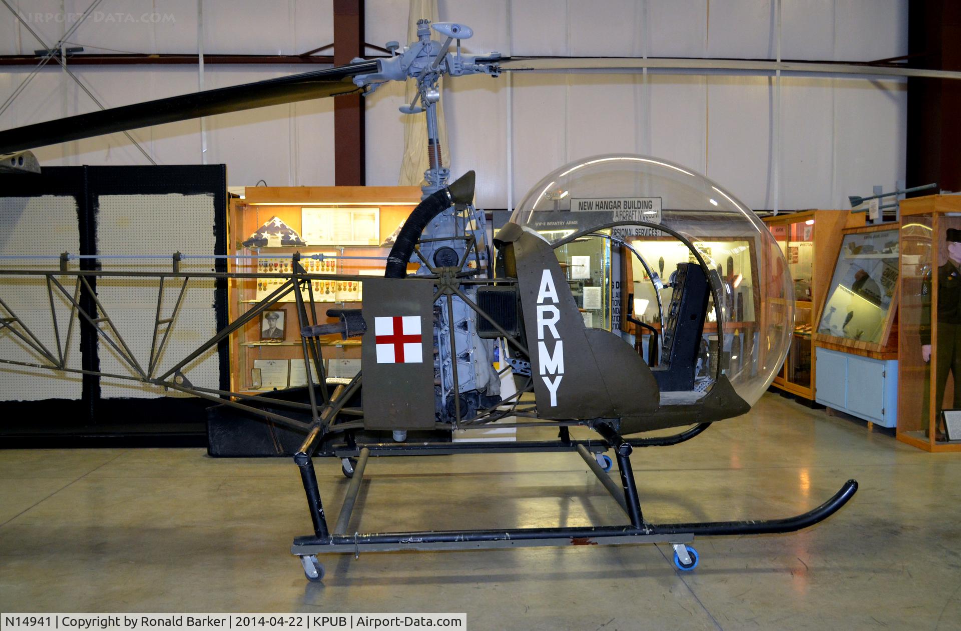 N14941, 1967 Bell TH-13T-BF Sioux C/N 3682, Bell H-13G Sioux at the Weisbrod Museum