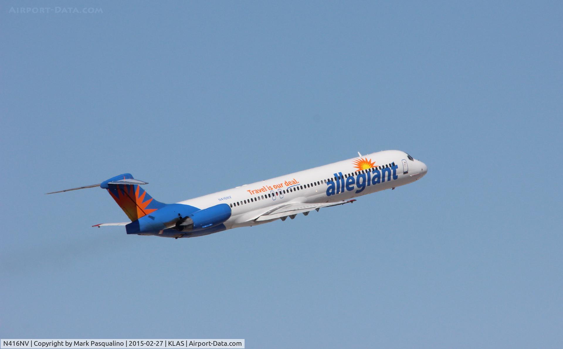N416NV, 1987 McDonnell Douglas MD-83 (DC-9-83) C/N 49555, MD-83