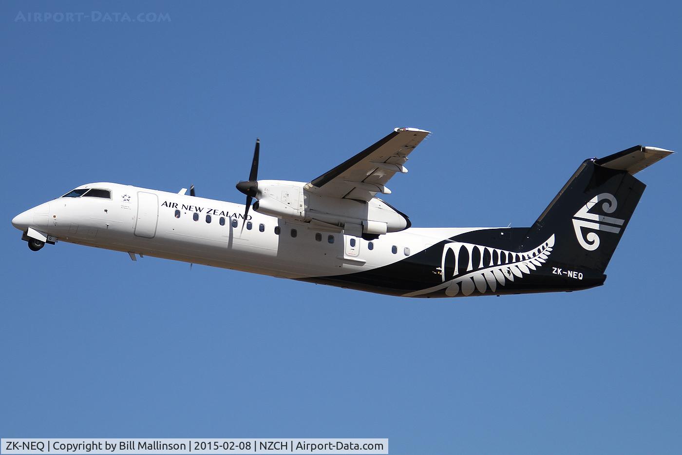 ZK-NEQ, 2007 De Havilland Canada DHC-8-311 Dash 8 C/N 636, off from 02