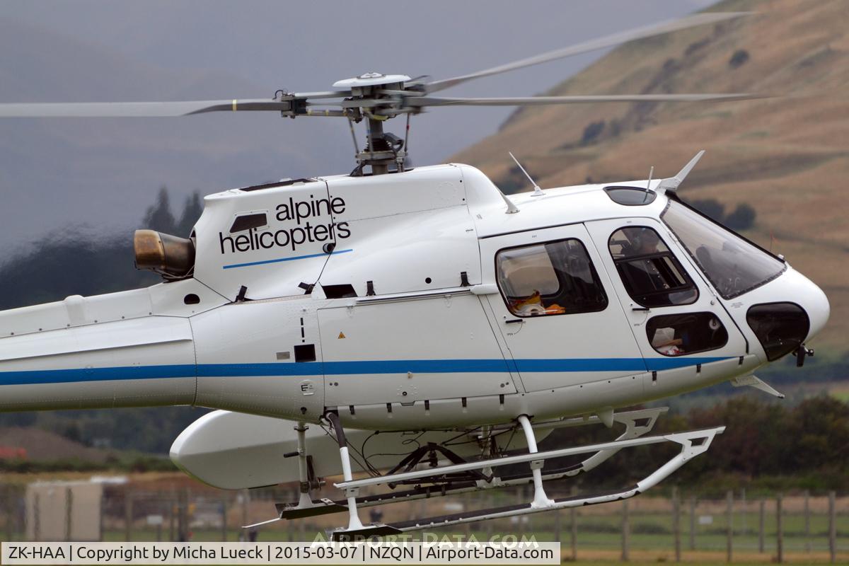 ZK-HAA, Eurocopter AS-350B-2 Ecureuil Ecureuil C/N 3700, At Queenstown