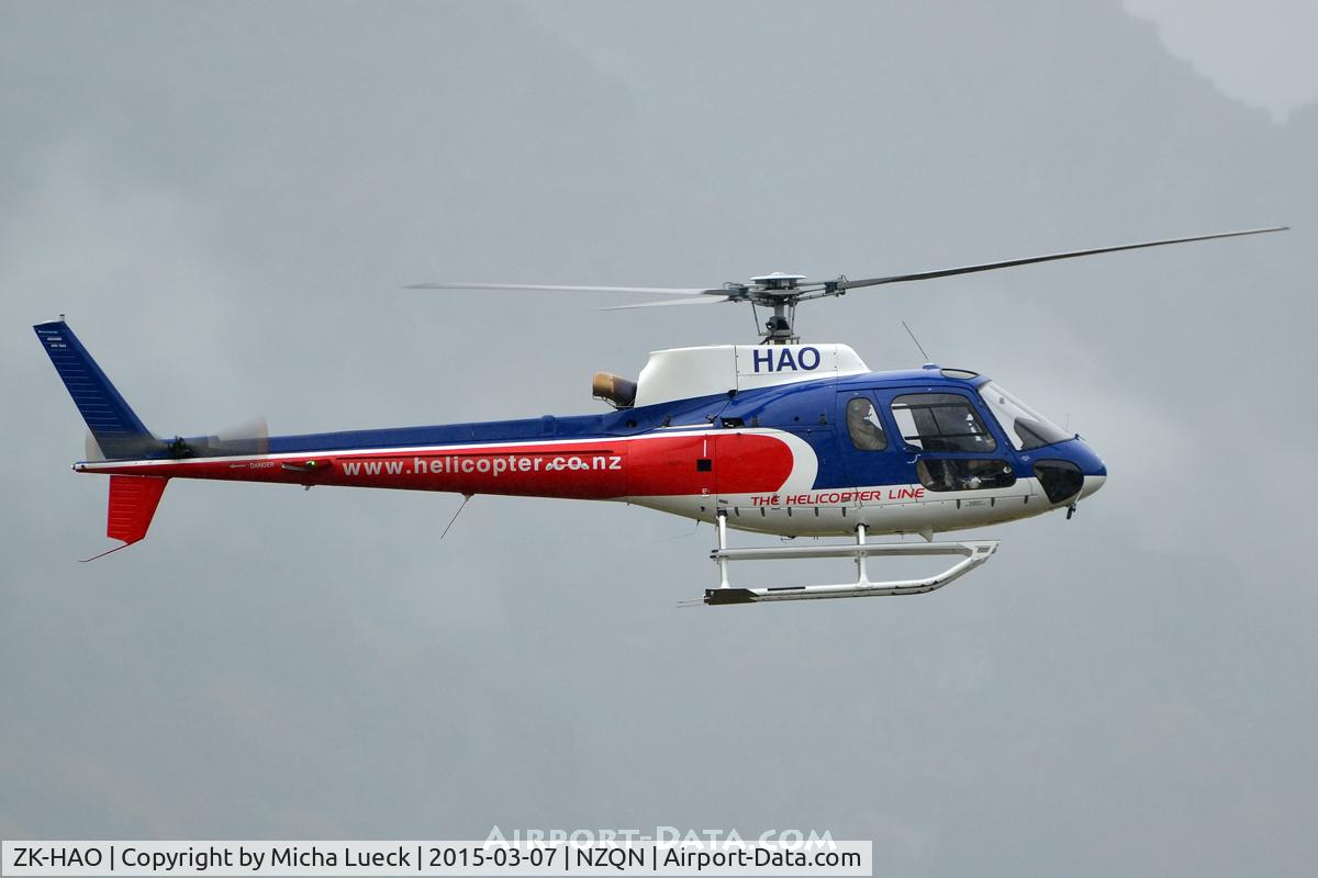 ZK-HAO, Eurocopter AS-350B-2 Ecureuil Ecureuil C/N 7622, At Queenstown