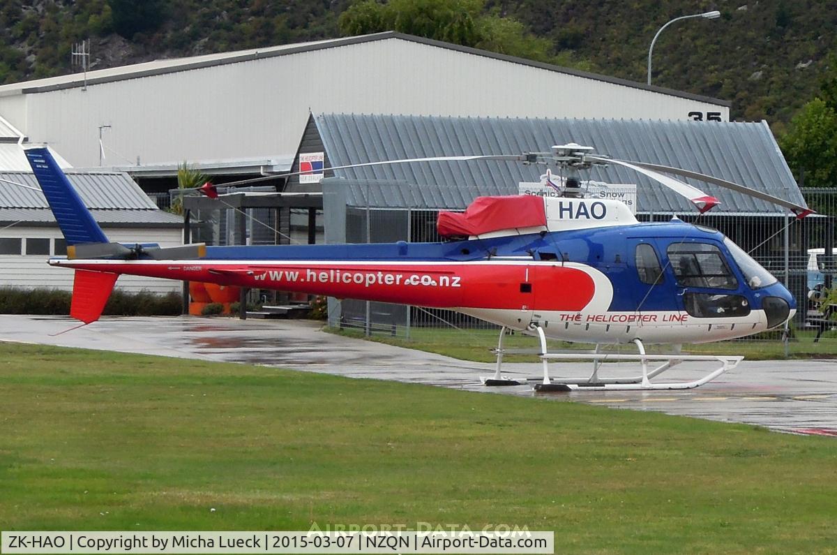 ZK-HAO, Eurocopter AS-350B-2 Ecureuil Ecureuil C/N 7622, At Queenstown