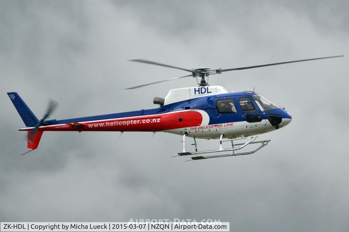 ZK-HDL, Aerospatiale AS-350B-2 Ecureuil C/N 2981, At Queenstown