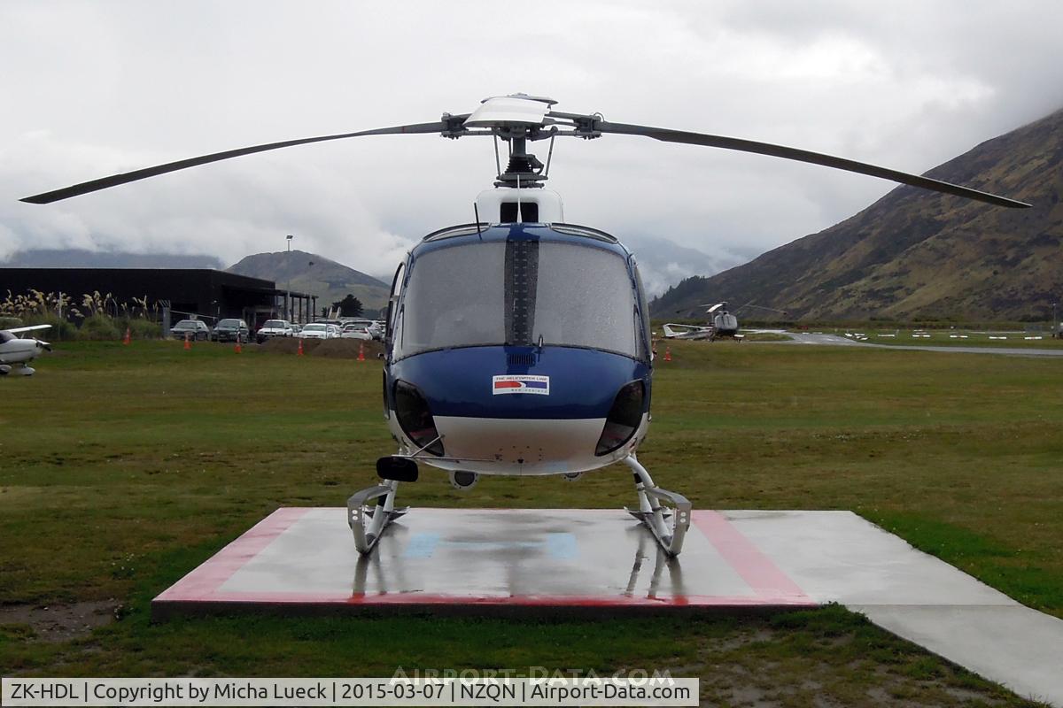 ZK-HDL, Aerospatiale AS-350B-2 Ecureuil C/N 2981, At Queenstown