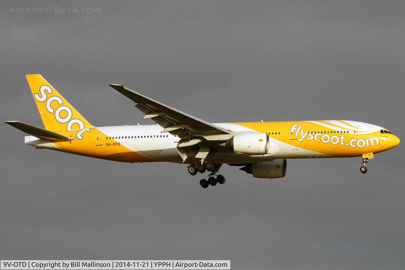 9V-OTD, 1997 Boeing 777-212/ER C/N 28510, finals to 21