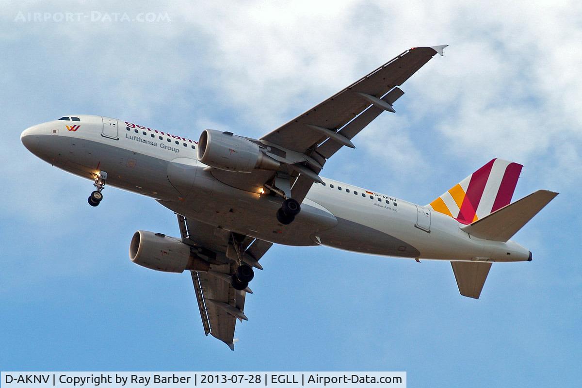 D-AKNV, 2005 Airbus A319-112 C/N 2632, Airbus A319-112 [2632] (Germanwings) Home~G 28/07/2013. On approach 27R.