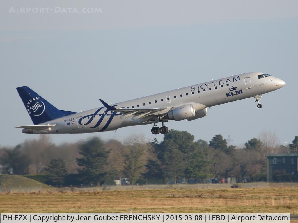 PH-EZX, 2012 Embraer 190LR (ERJ-190-100LR) C/N 19000545, KLM take off 23 to AMS