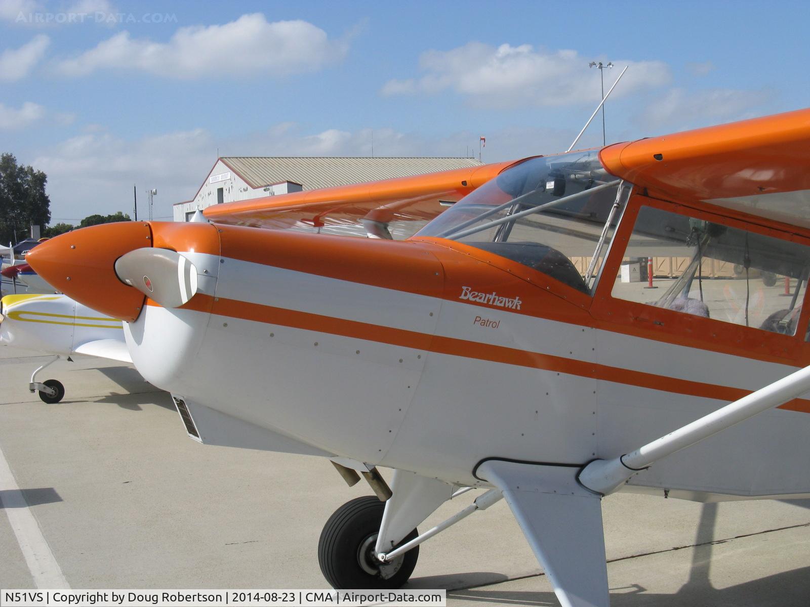 N51VS, 2013 Bearhawk Patrol C/N 128, 2013 Smith BEARHAWK PATROL, Aerosport O-375-A1A 205 Hp, CS prop, 18 feet of 40 degree flaps, 55 gallons fuel, tandem seating for two, three if small. Incredible STOL performance, Experimental class, logo