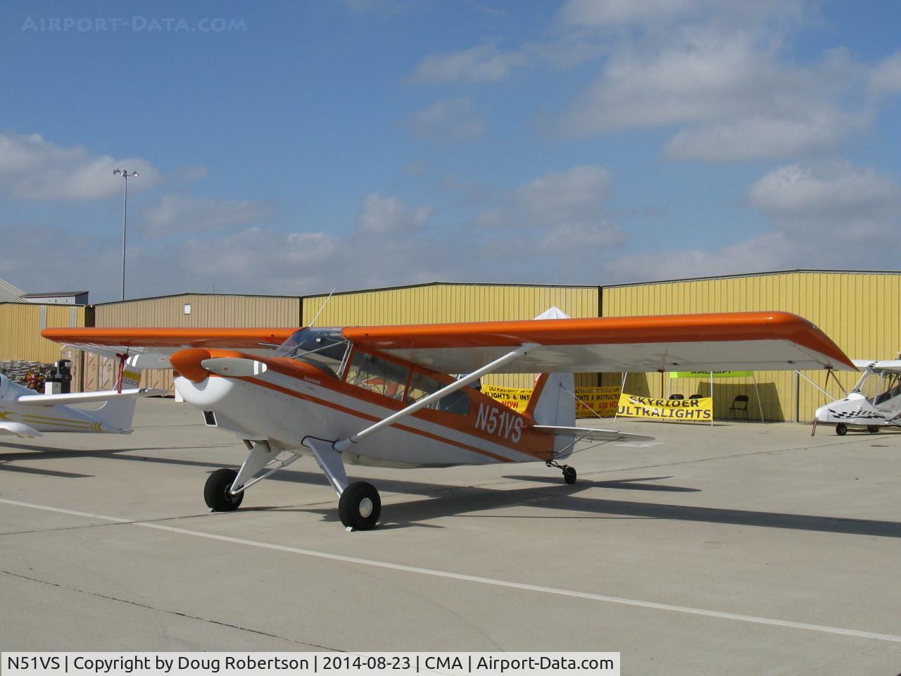 N51VS, 2013 Bearhawk Patrol C/N 128, 2013 Smith BEARHAWK PATROL, Aerosport O-375-A1A 205 Hp, constant-speed prop, 40 degree large 9 ft flaps each wing, superb STOL aircraft with 55 gallons fuel-long range. Experimental class