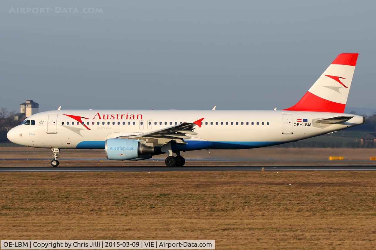 OE-LBM, 2001 Airbus A320-214 C/N 1504, Austrian Airlines