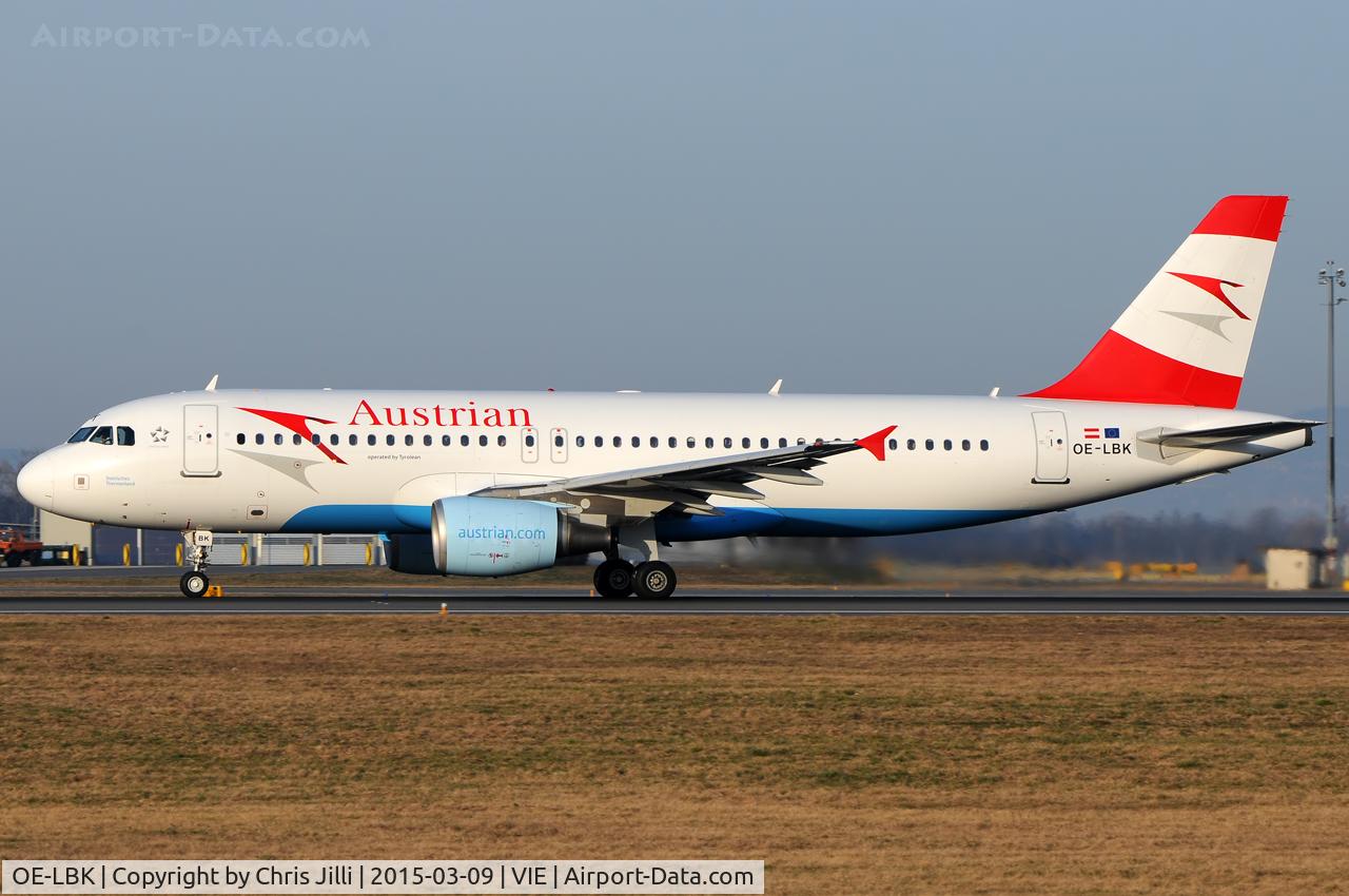 OE-LBK, 2003 Airbus A320-214 C/N 1931, Austrian Airlines