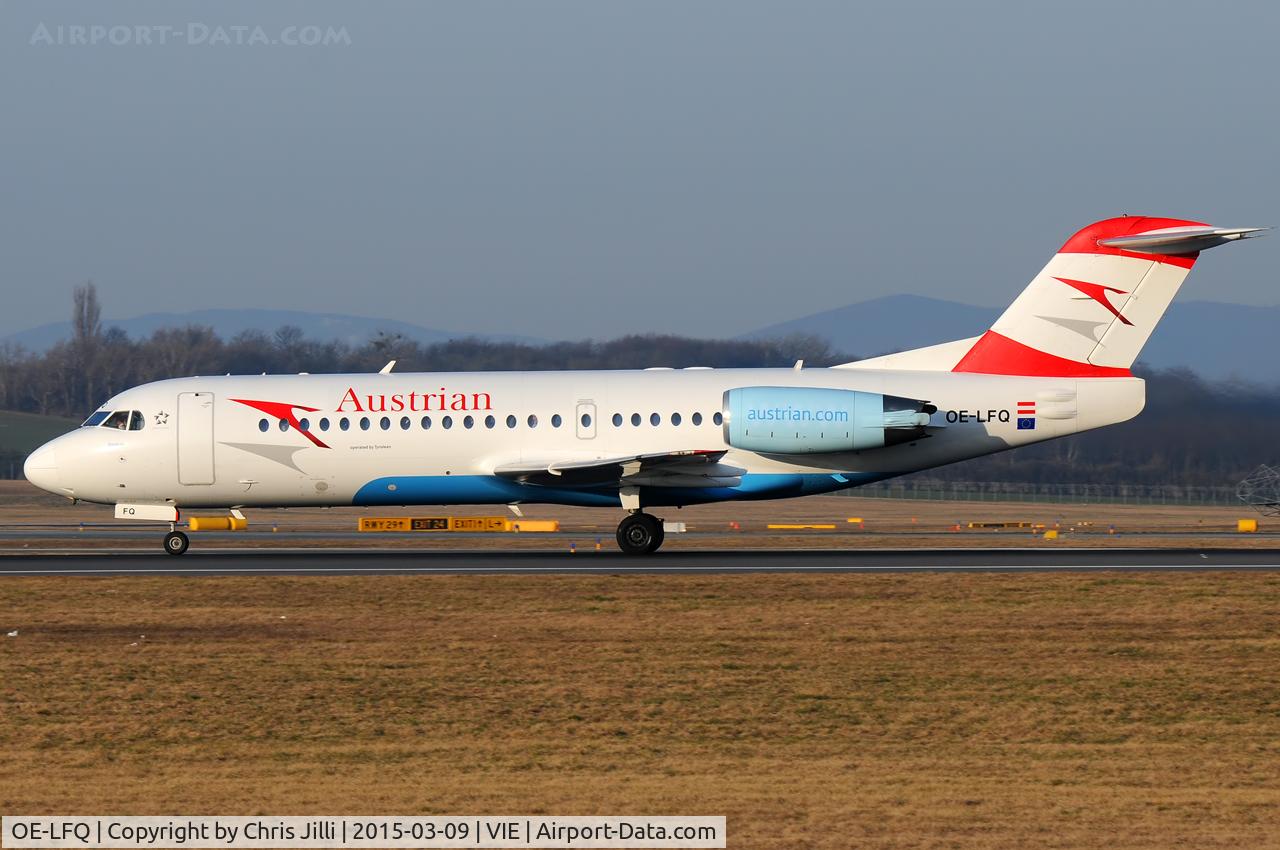 OE-LFQ, 1996 Fokker 70 (F-28-0070) C/N 11568, Austrian Airlines