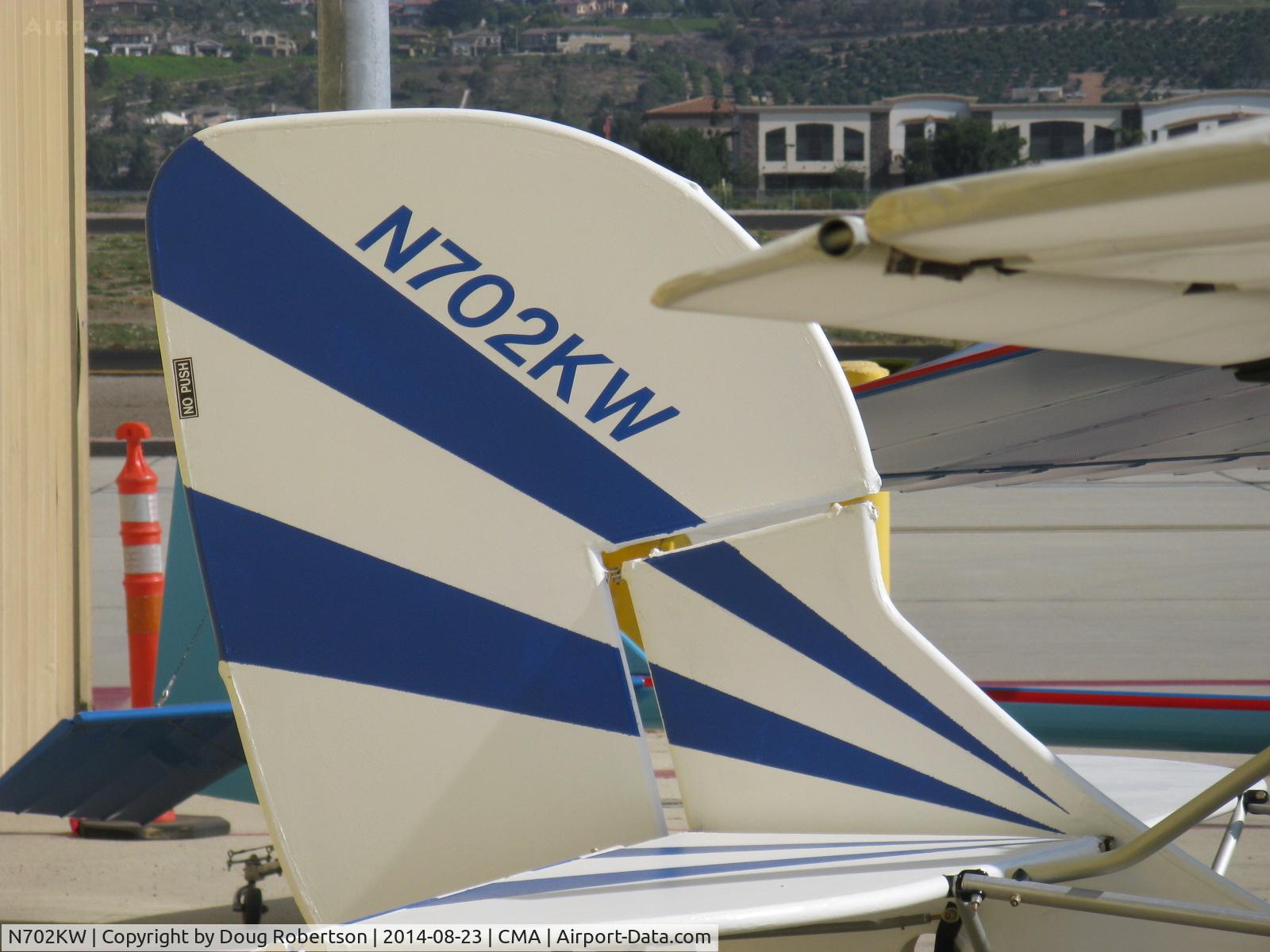 N702KW, GEOFFREY R WEST LS 103B C/N 01, West FREEBIRD LS-103B, Rotax 582 2 stroke pusher?, balanced rudder