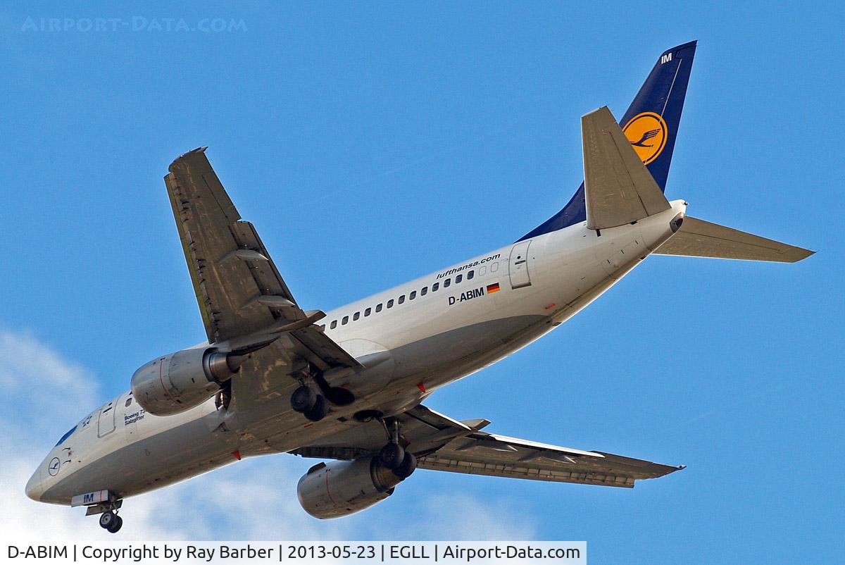 D-ABIM, 1991 Boeing 737-530 C/N 24937, Boeing 737-530 [24937] (Lufthansa) Home~G 23/05/2013. On approach 27R.
