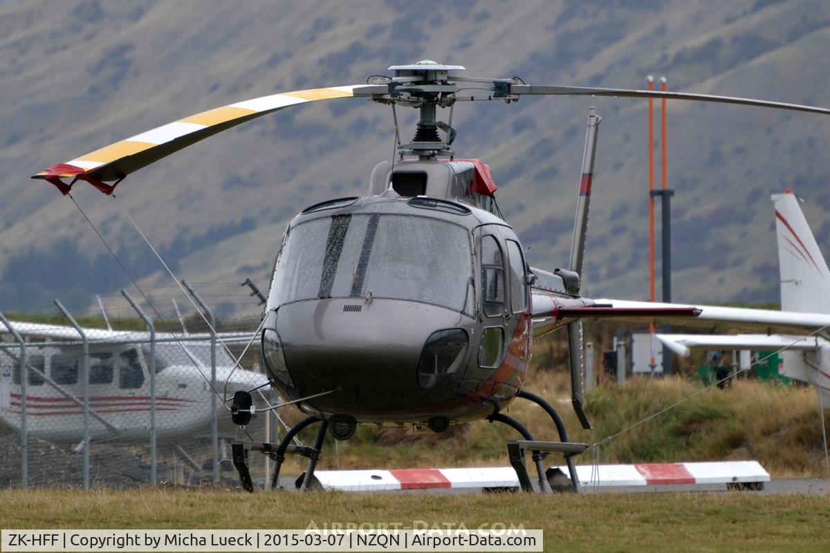 ZK-HFF, Eurocopter AS-350B-2 Ecureuil Ecureuil C/N 4967, At Queenstown