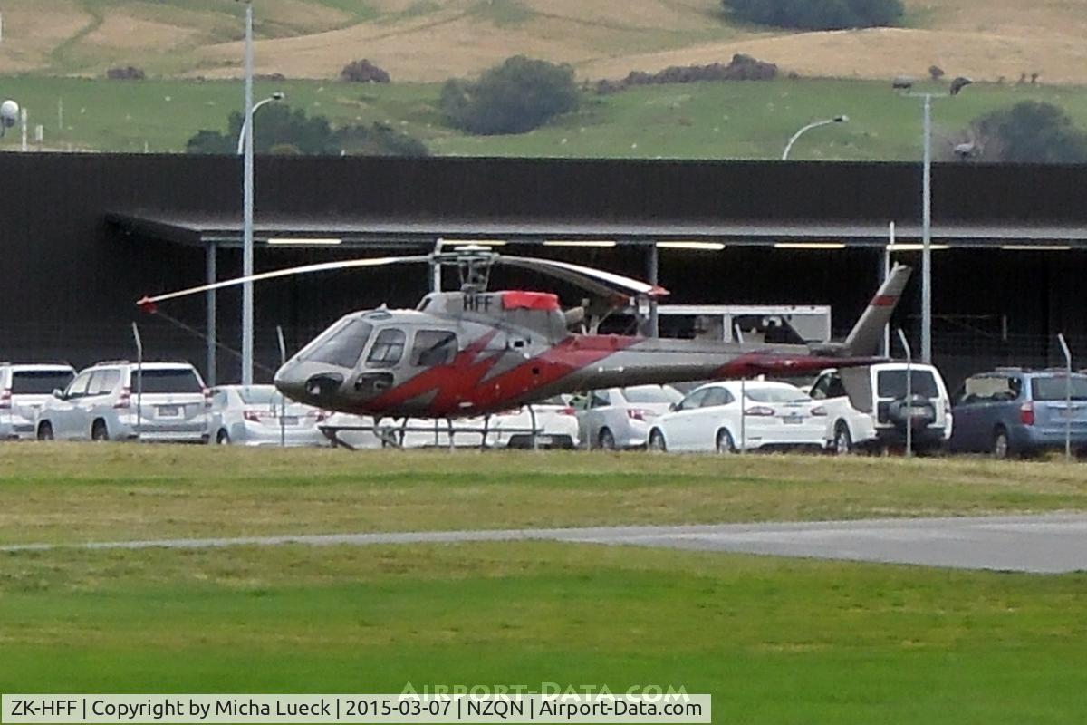 ZK-HFF, Eurocopter AS-350B-2 Ecureuil Ecureuil C/N 4967, At Queenstown