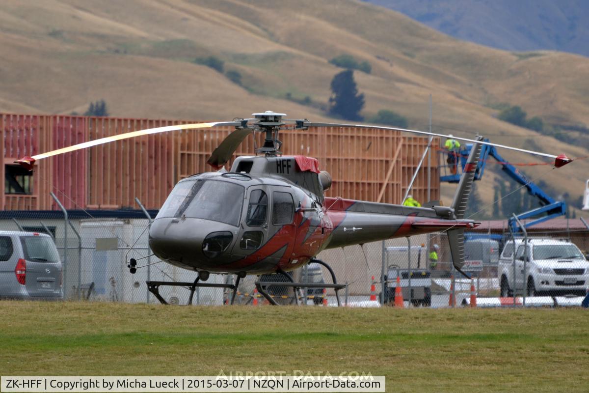 ZK-HFF, Eurocopter AS-350B-2 Ecureuil Ecureuil C/N 4967, At Queenstown