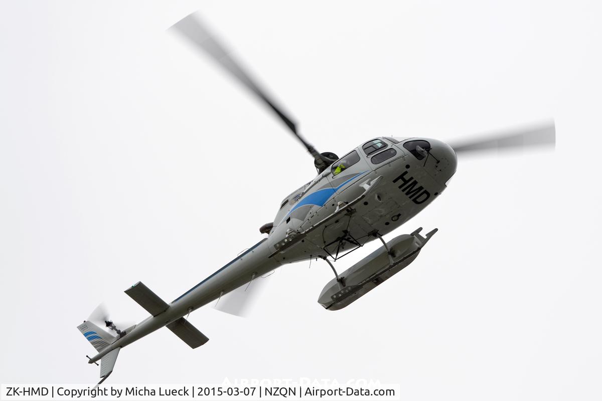 ZK-HMD, Aerospatiale AS-350BA Ecureuil C/N 2782, At Queenstown
