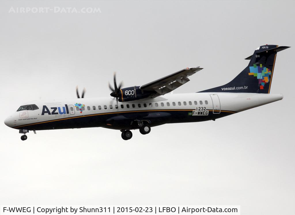 F-WWEG, 2015 ATR 72-600 (72-212A) C/N 1232, C/n 1232 - To be PR-AQW