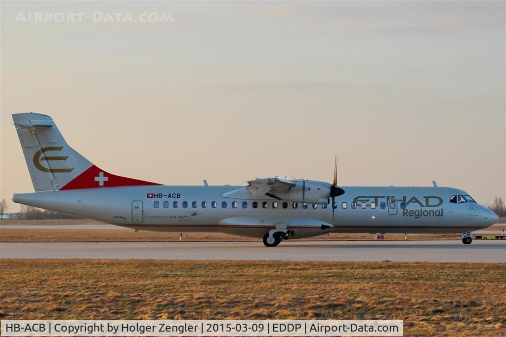 HB-ACB, 2001 ATR 72-212A (500) C/N 662, AMS shuttle at twy Alpha junction.....