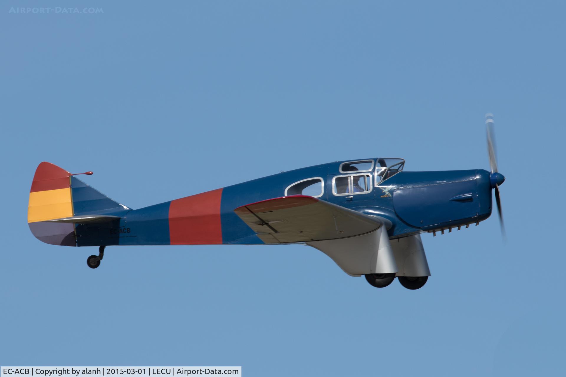 EC-ACB, 1936 Miles M3C Falcon Six C/N 231, Displaying at a Fundación Infante de Orleans monthly flying event at Cuatro Vientos, Madrid