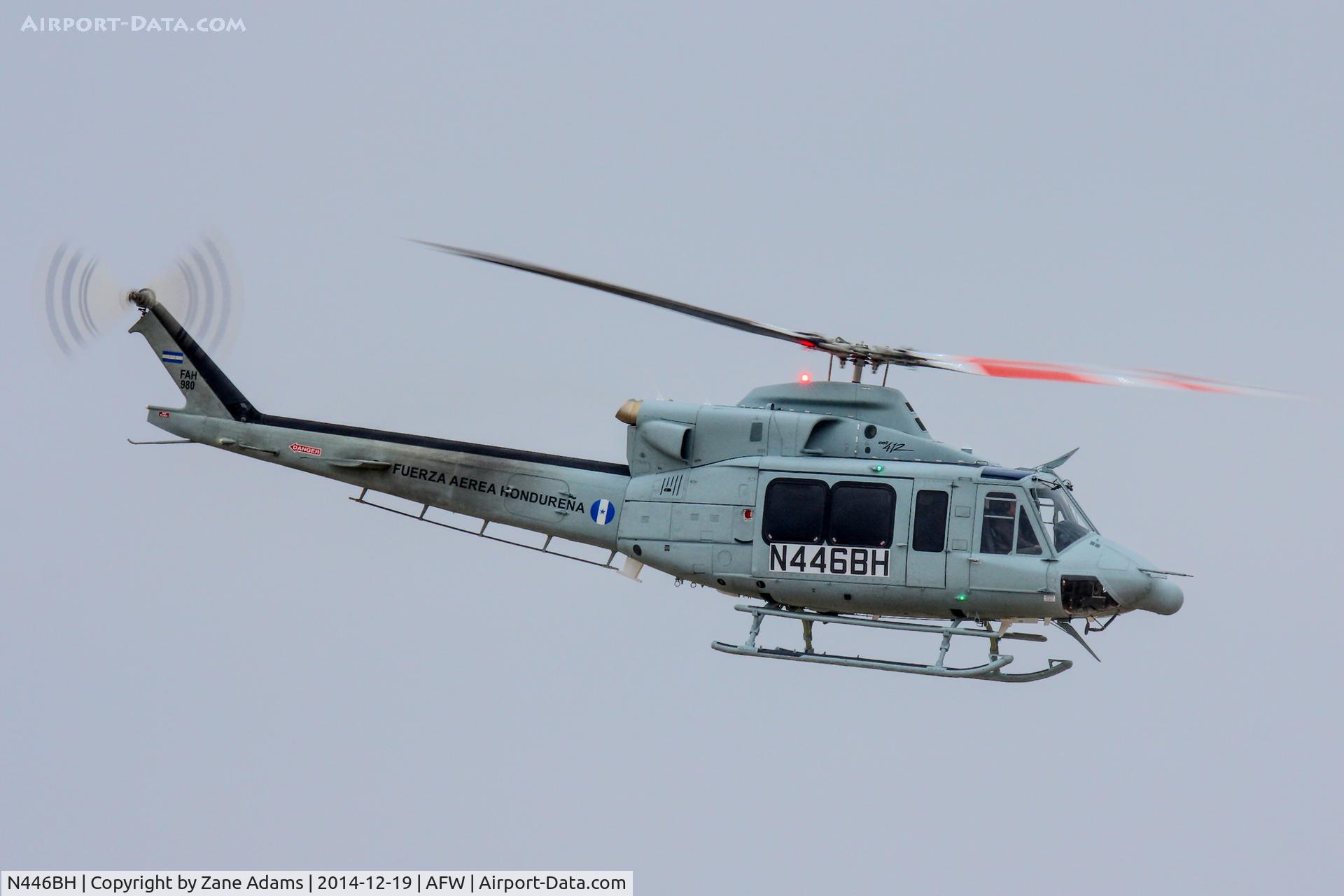 N446BH, 2014 Bell 412EP C/N 36672, New presidential helicopter for president of Honduras (FAH-980) at Alliance Airport prior to delivery.