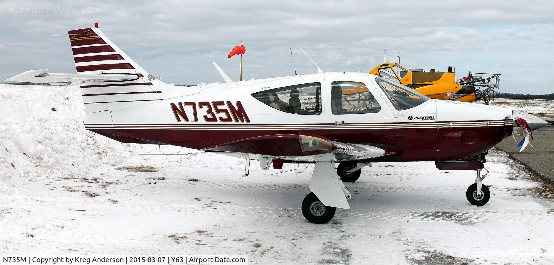 N735M, 1973 Aero Commander 112 C/N 90, 2015 Elbow Lake Ski-Plane Fly-in and Cribbage Tournament