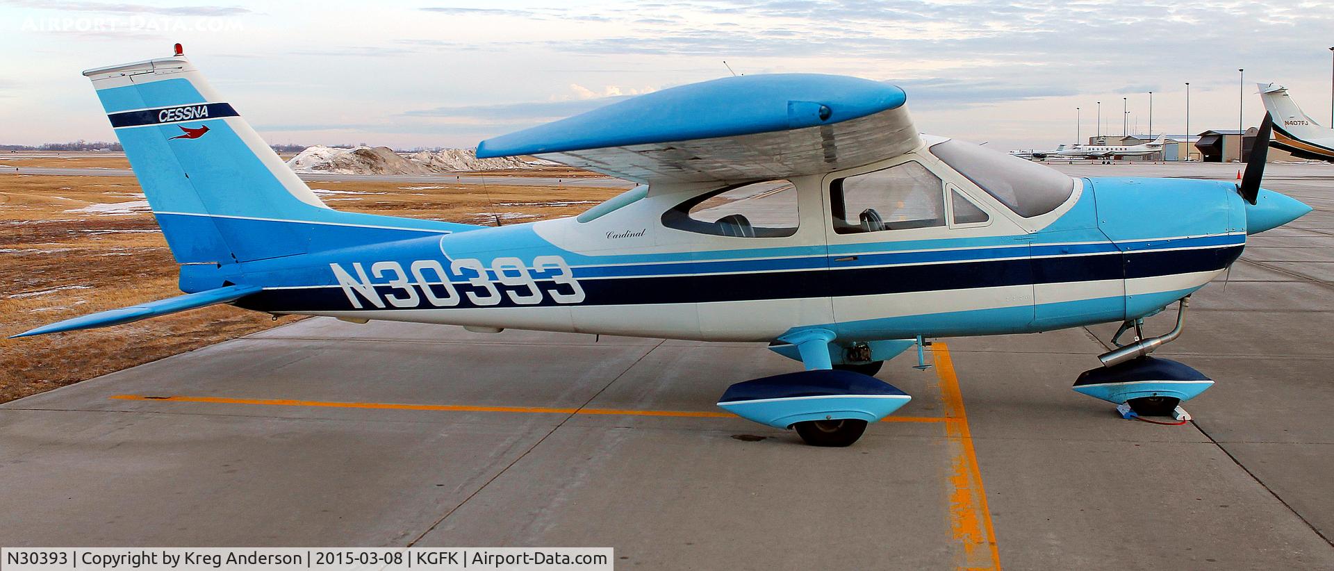 N30393, 1968 Cessna 177A Cardinal C/N 17701231, Cessna 177A Cardinal on the ramp in Grand Forks, ND.