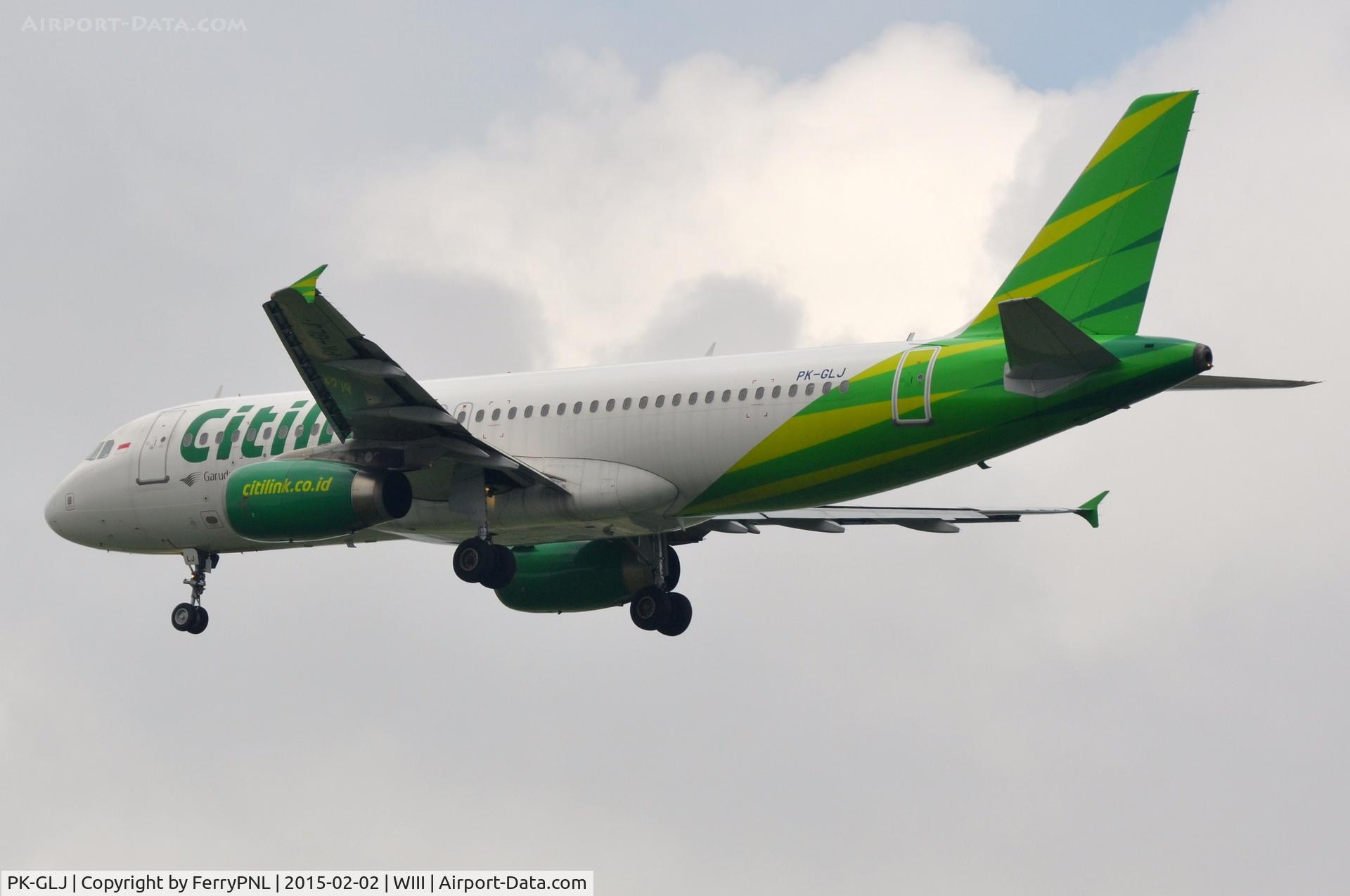 PK-GLJ, 2011 Airbus A320-232 C/N 4961, Citylink A320 arriving in CGK