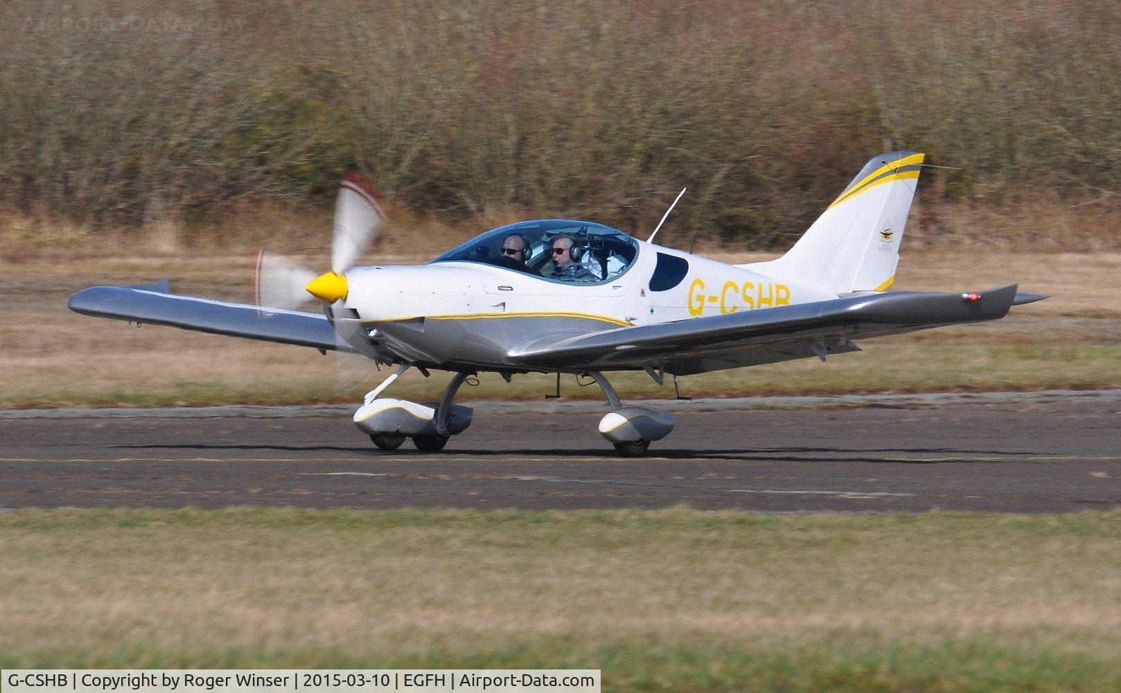 G-CSHB, 2012 Czech Sport PS-28 Cruiser C/N C0445, Visiting PS28 Cruiser operated by The Little Aeroplane Company departing on Runway 22. Previously registered OK-LSA.
