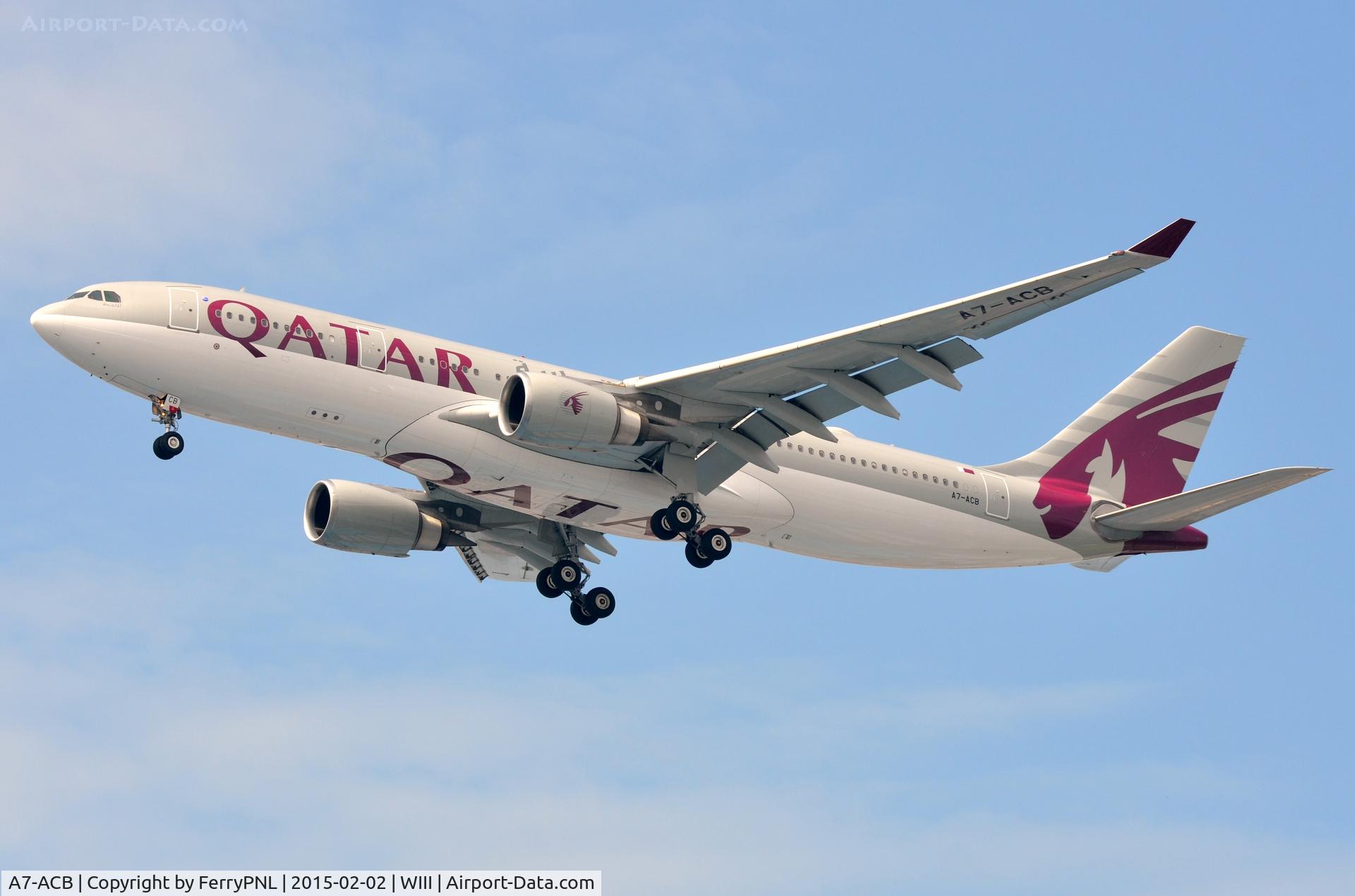 A7-ACB, 2002 Airbus A330-203 C/N 489, Qatar A332 arriving in CGK